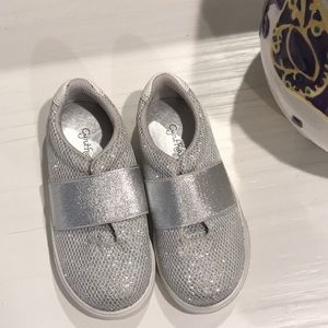 Cynthia Rowley Silver Sparkle Toddler Sneakers